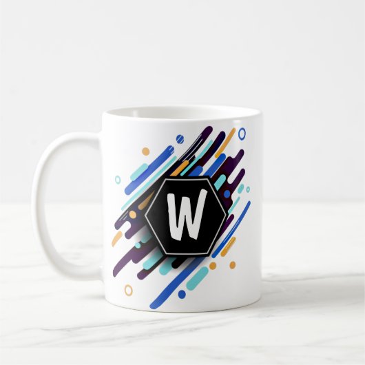 Mug Changer en n'importe quelle initiale sur peinture (Gauche)