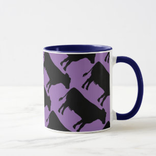 Mug Changer la vache noire Arrière - plan