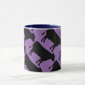 Mug Changer la vache noire Arrière - plan (Centre)