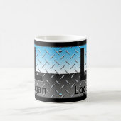 Mug Changer le nom initial Ajouter H I J K L M N Blue (Centre)