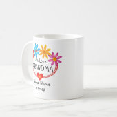 Mug Changer TOUS LES Noms Grand-mère Enfants Nom Flowe (Devant gauche)