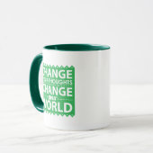 Mug Changer vos pensées Changer le monde (Devant gauche)