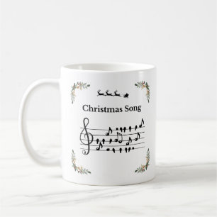Mug Chanson de Noël Santa chevauchant le traîneau