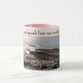 Mug Chanson de Salomon Photo romantique de l'océan ros (Centre)