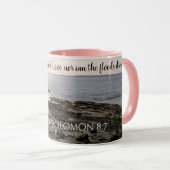 Mug Chanson de Salomon Photo romantique de l'océan ros (Devant droit)