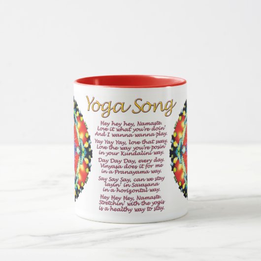 Mug Chanson de yoga candée (Centre)