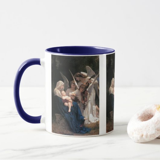 Mug Chanson des Anges (1881) de Bouguereau (Avec donut)
