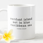 Mug Chanson nationale des îles Caïmans Île verdoyante