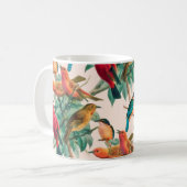 Mug Chansons colorées & Motif Feuille vert (Devant gauche)