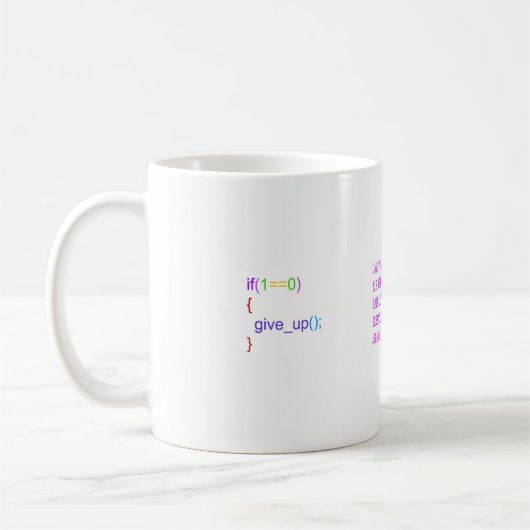 Mug chansons de programmation amusantes, chansons de c (Gauche)