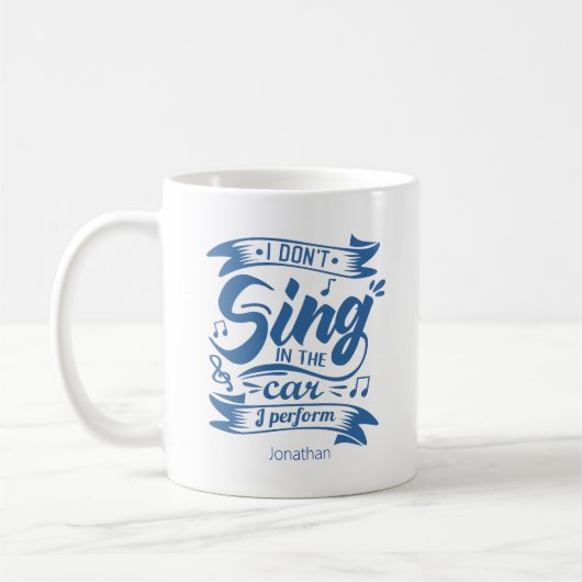 Mug Chant amusant dans le cadeau de voiture (Gauche)