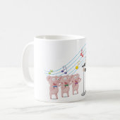 Mug Chant de garçon avec chorale à trois cochons (Devant gauche)