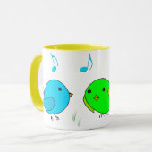 Mug chant de trois birdies (Devant gauche)