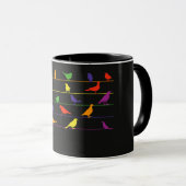 Mug Chant d'oiseau, dessin coloré (Devant droit)