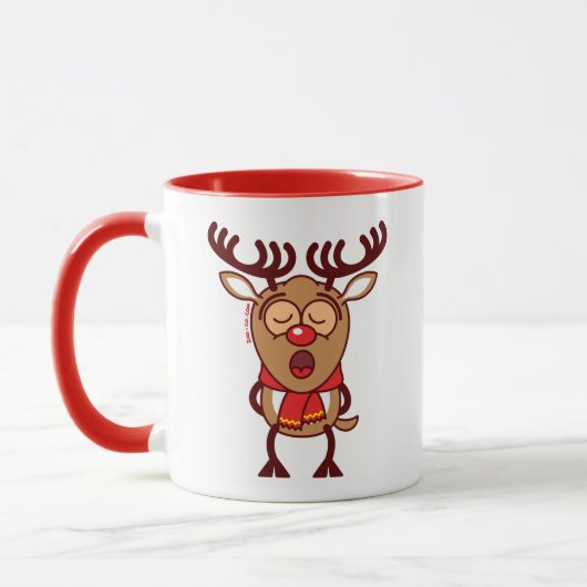Mug Chant doux de renne de Noël (Gauche)