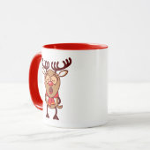 Mug Chant doux de renne de Noël (Devant gauche)