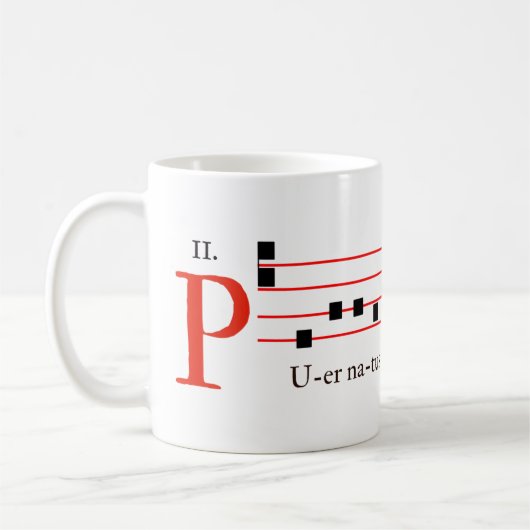 Mug Chant grégorien traditionnel catholique (Gauche)