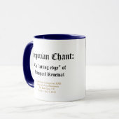 Mug chant manuscript.jpg, chant grégorien : , Le "Cu… (Devant gauche)