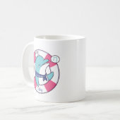 Mug Chant mignon marin Dolphin, Personnalisé (Devant gauche)