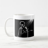 MUG CHANT SQUELETTIQUE DE RAYON X SUR RÉTRO MIC - B&W (Gauche)