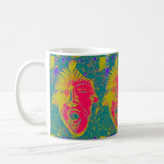 Mug chantage d'un masque de visage (Gauche)