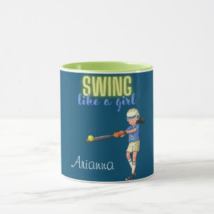 Mug Chanter Comme Une Fille Softball