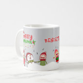 Mug Chanter Enfants Snowman Joyeux Noël (Devant gauche)