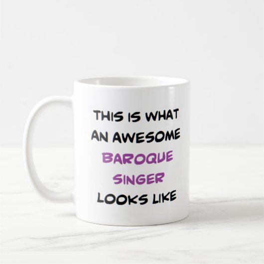 Mug chanteur baroque, génial (Gauche)