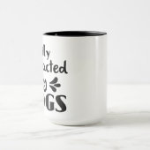 Mug Chanteur de chien Amusant message cadeau café thé  (Centre)