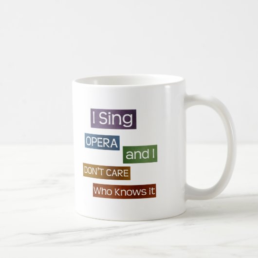 Mug Chanteur d'opéra (Droite)
