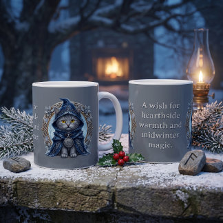 Mug Chanteur du Solstice Hiver Folklore Celtique Chat