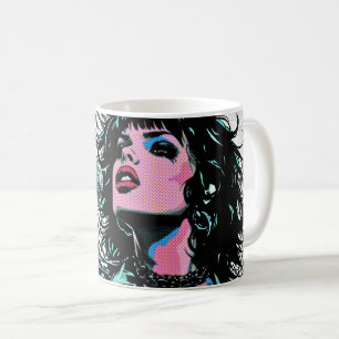 Mug Chanteur Pop Art Amateurs de Musique Musiciens Ros