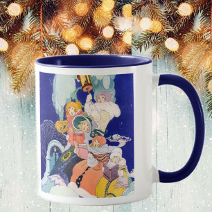 Mug Chanteurs de Noël vintage sous les étoiles