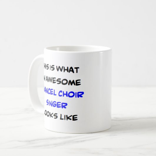 Mug chanteuse choeur choeur, génial (Devant gauche)