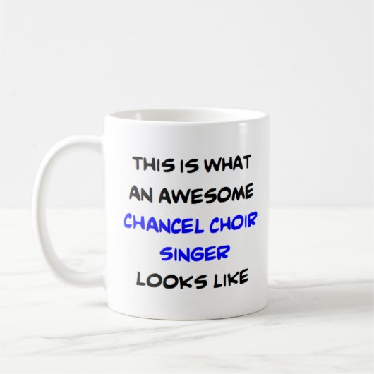 Mug chanteuse choeur choeur, génial (Gauche)