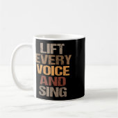 Mug Chantez chaque voix et chantez Juneteenth Mois de (Gauche)