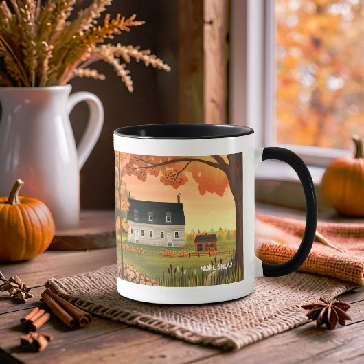 Mug Chantier Automne Citrouille Patch |
