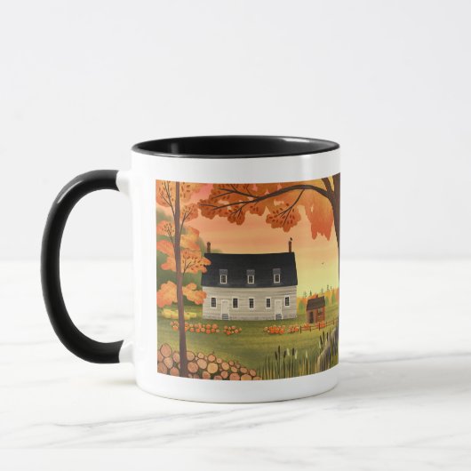 Mug Chantier Automne Citrouille Patch | (Gauche)