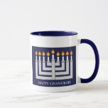 Mug Chanukah heureux<br><div class="desc">Lit Menorah</div>