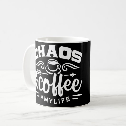 Mug Chaos & Café (Devant gauche)