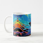 Mug Chaos Coloré : Taches et Lignes (Gauche)