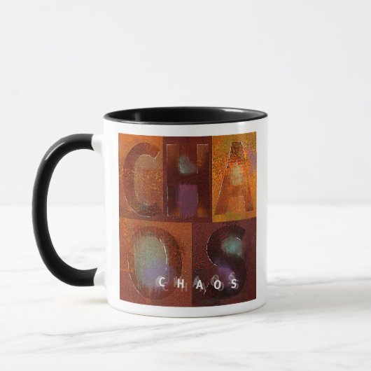 Mug Chaos (conception de "carrés") (Gauche)