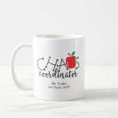 Mug Chaos Coordinateur Cadeau pour enseignant (Gauche)