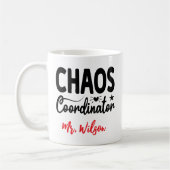 Mug Chaos Coordinator Notebook – Funny Teacher Quote (Gauche)