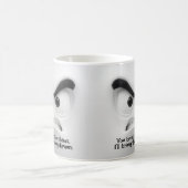 Mug Chaos & Sourcils, Ajouter un nom Message Visage Ex (Centre)