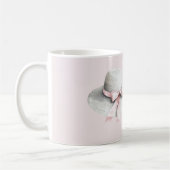 Mug Chapeau Blanc Crème Arc Rose (Gauche)