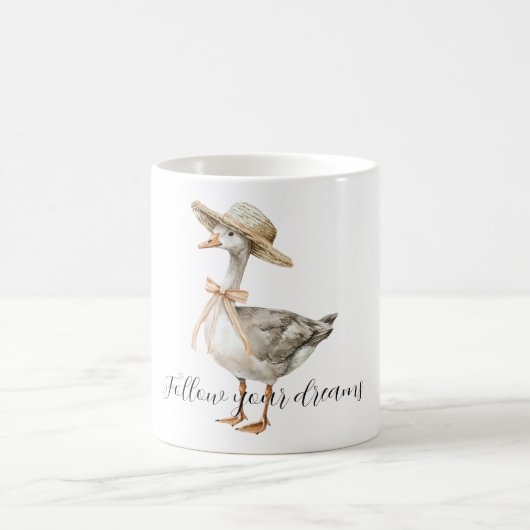 Mug Chapeau de canard de rêves (Centre)