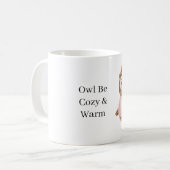 Mug Chapeau de chouette Sweater rose Confortable & Cha (Devant gauche)