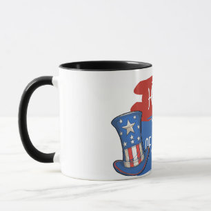 Mug Chapeau de dessus américain avec pinceau design