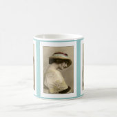 Mug chapeau de femme victorienne robe perlé (Centre)